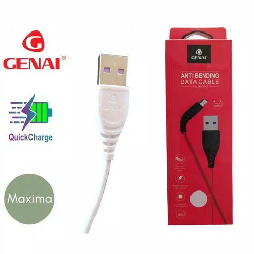 Genai Anti Bending Micro USB Data Cable - 1M
