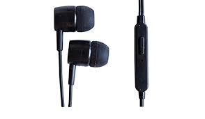 Cell Tel CT-R100 Wired Headphones with Microphone - Black